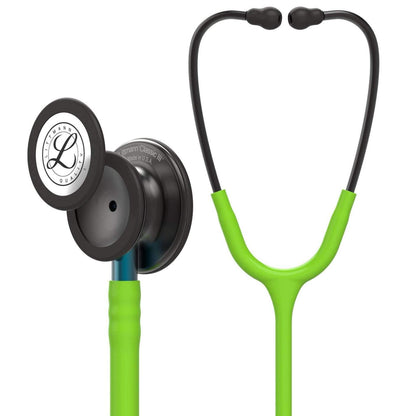 #5875 3M™ Littmann® Classic III™ Monitoring Stethoscope, Smoke Chestpiece, Lime Green Tube, Blue Stem and Smoke Headset, 27 inch