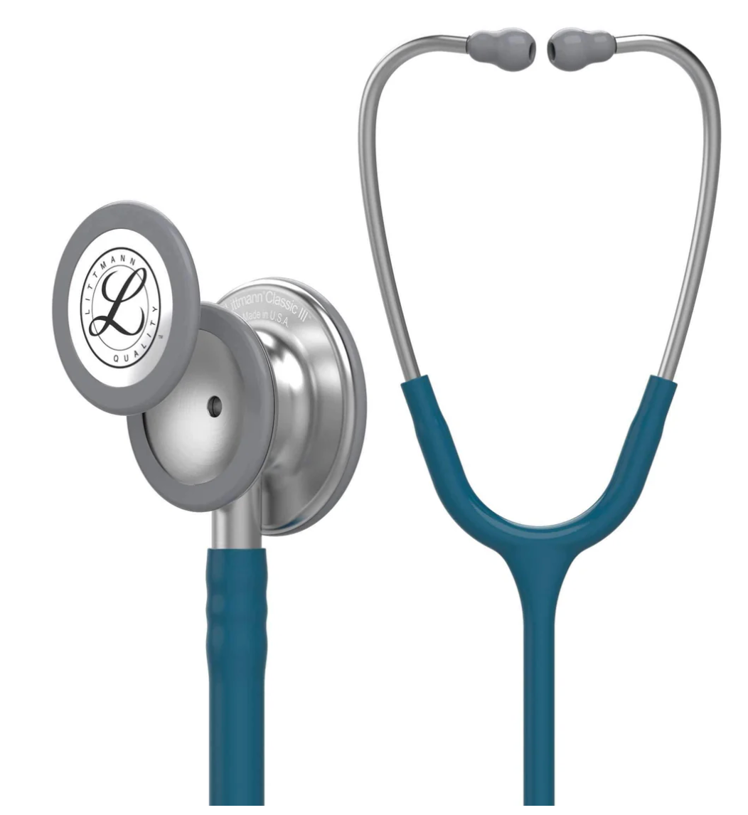 #5623 3M™ Littmann® Classic III™ Monitoring Stethoscope, Caribbean Blue Tube, 27 inch