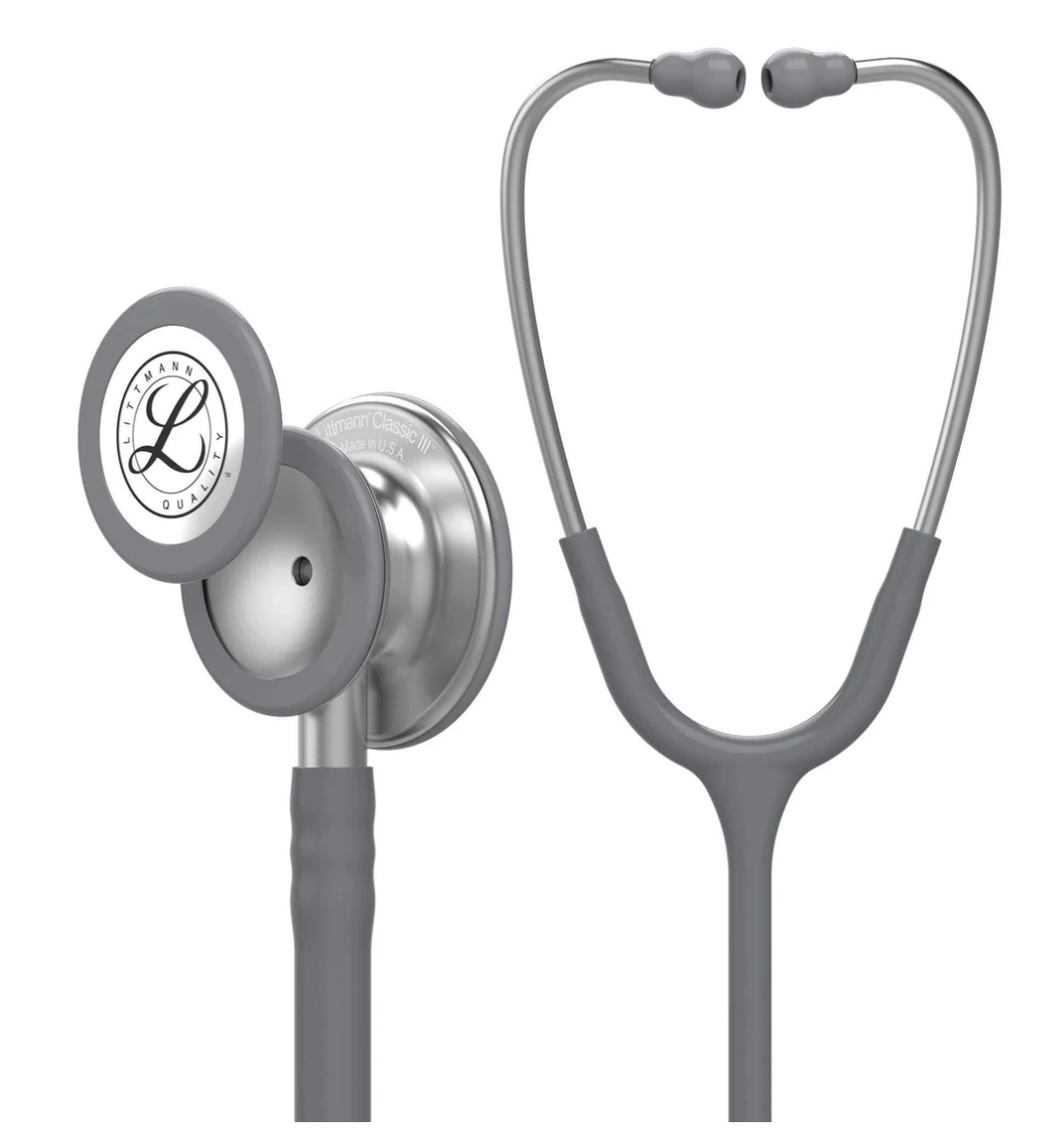 #5621 3M™ Littmann® Classic III™ Monitoring Stethoscope, Gray Tube, 27 inch