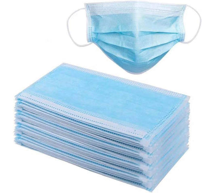 Protective Disposable Face Masks – Non-Woven, 3 Layers
– High-quality non-woven disposable face mask with melt-blown filter for extra protection.