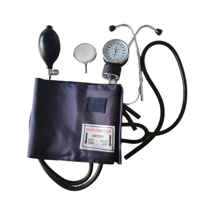 Manual Sphygmomanometer with Stethoscope – Medical BP Kit
– Professional-grade blood pressure monitor with stethoscope for accurate readings.