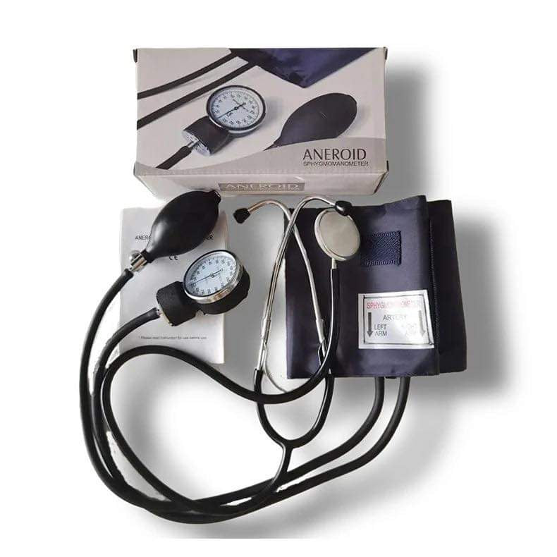 Sphygmomanometer & Stethoscope Set – Ideal for Nurses & Doctors
– High-quality BP cuff and stethoscope designed for precise blood pressure monitoring.