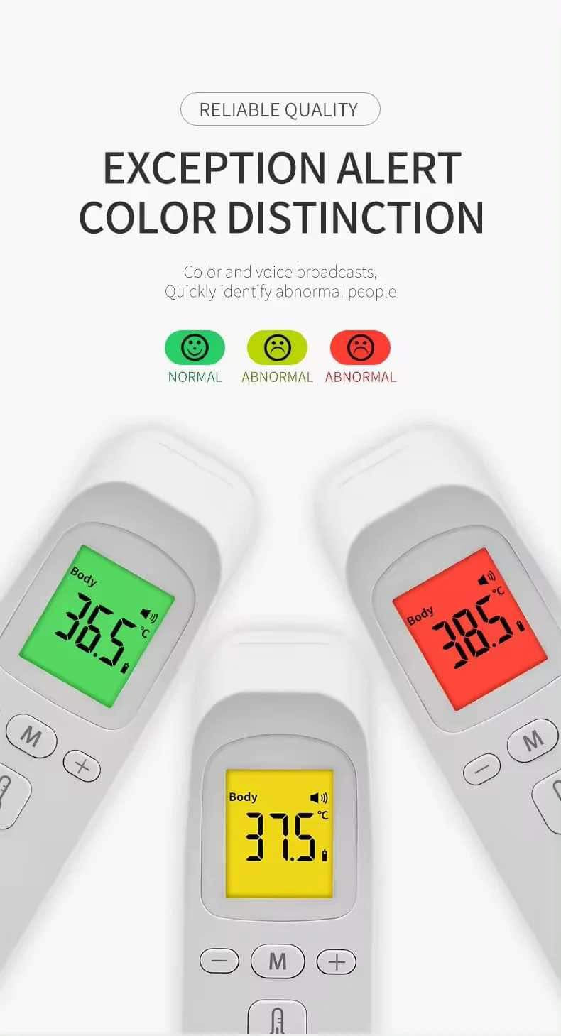 High-Precision Infrared Thermometer – Fast & Easy to Use
– Medical-grade infrared thermometer for forehead and ear temperature checks.