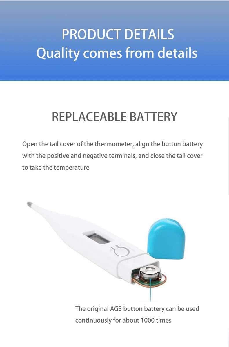 Axillary Thermometer – Fast & Accurate for Adults & Kids
– Digital axillary thermometer designed for quick and precise temperature readings