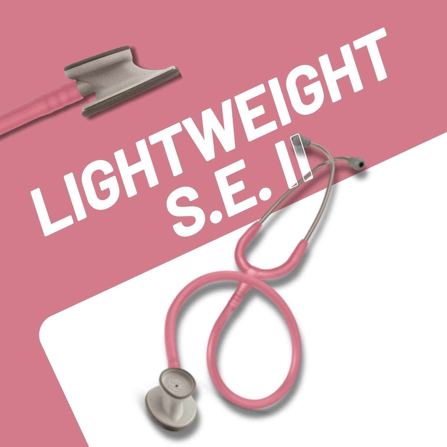 Littmann Lightweight S.E. II Stethoscope in Black, Burgundy, Ceil Blue, and Pearl Pink 