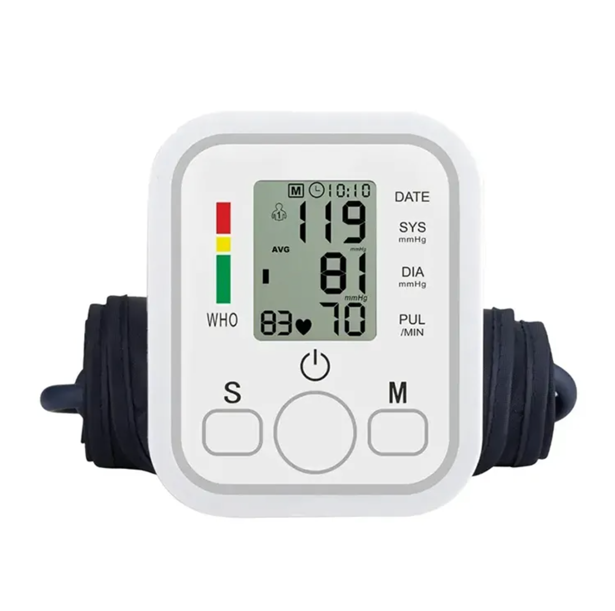 Portable BP Monitor – Digital Sphygmomanometer
– Compact and battery-powered blood pressure checker with an adjustable cuff.

