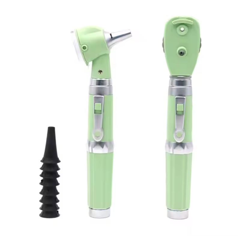 Light Green Ophthalmoscope & Otoscope – High-Precision Medical Instrument