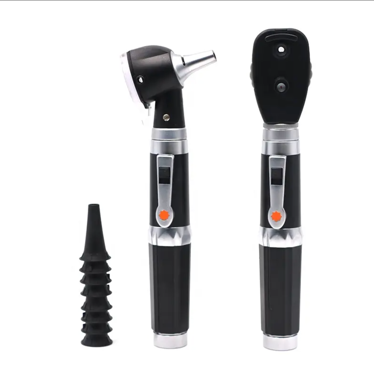 Black Ophthalmoscope & Otoscope Set – Professional ENT Diagnostic Tool